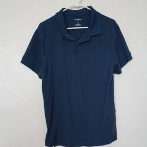 🌟FINAL PRICE🌟 Goodfellow Men's Short Sleeved Polo Shirt (Blue): Size L